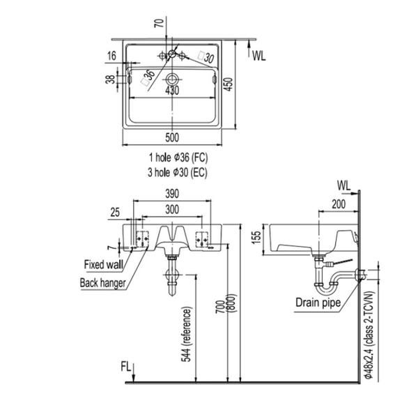 【麗室衛浴】日本INAX AL-293V 方型檯上盆配發泡板浴櫃 product thumbnail 3