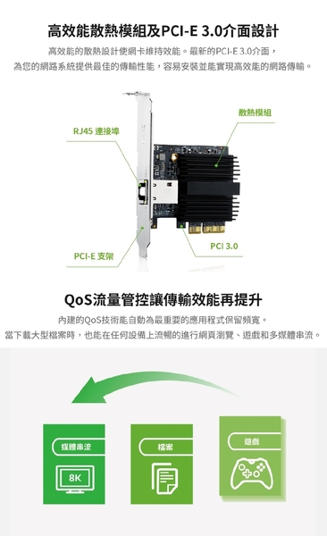 ZYXEL 合勤 XGN100C -TW02 五速 10G單埠有線網路卡 product thumbnail 5