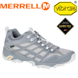 【MERRELL 美國 男款 MOAB FST GORE-TEX 防水戶外多功能健行鞋《銀灰》】ML598191/登山鞋/運動鞋