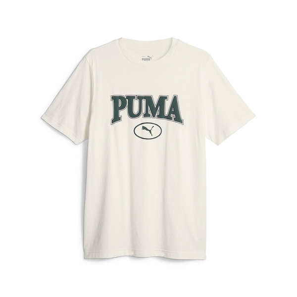 PUMA Squad 基本系列 LOGO圖樣 短袖 T恤 男 米白 67601365