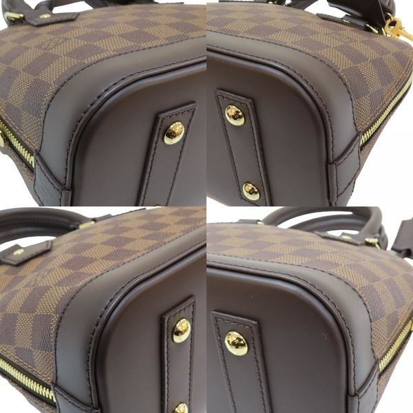 LOUIS VUITTON LV 路易威登 棕色 PVC塗層帆布 棋盤格 Alma BB 兩用包 N40606 【二手名牌BRAND OFF】 product thumbnail 9