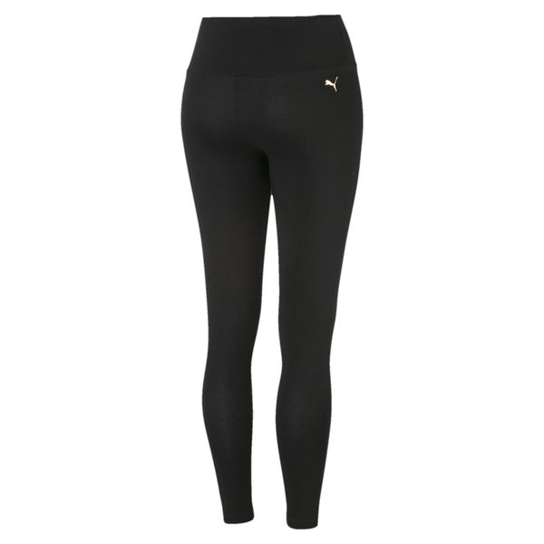 Puma Holiday 女 黑金 緊身褲 長褲 運動褲 Leggings 健身 瑜珈 慢跑 棉質 長褲 58176901