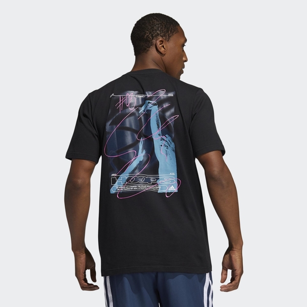 ADIDAS SWISH TEE 男款黑色背圖短袖上衣-NO.GN5119 product thumbnail 2