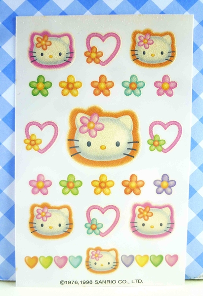 【震撼精品百貨】Hello Kitty 凱蒂貓~KITTY貼紙-紋身貼紙-花花(頭)
