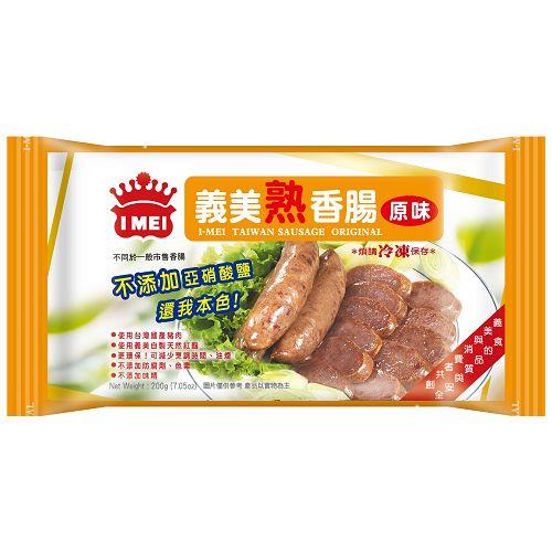 義美原味熟香腸200g【愛買冷凍】 product thumbnail 2