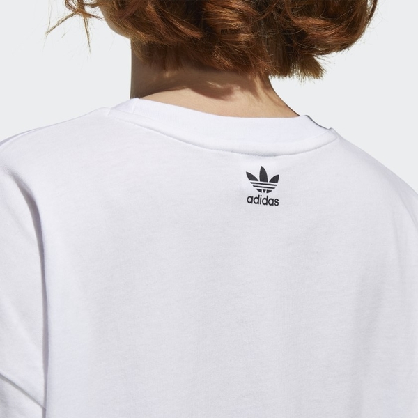 Adidas originals logo tee 女裝 短袖 休閒 運動 棉質 三葉草 白【運動世界】 GJ1009 product thumbnail 8
