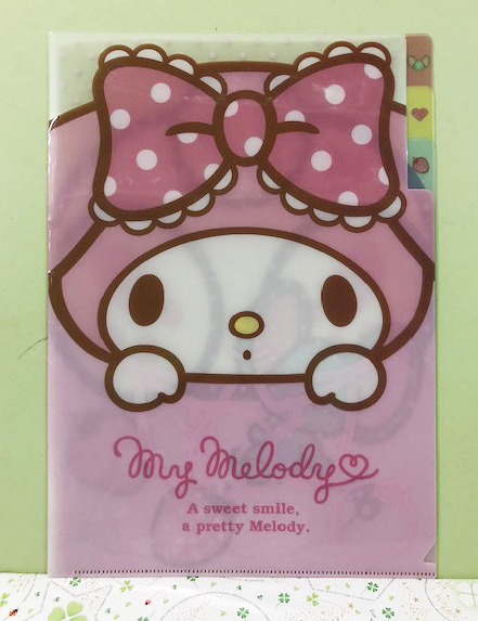 【震撼精品百貨】My Melody_美樂蒂~Sanrio A4文件夾/資料夾-粉蝴蝶結#45931