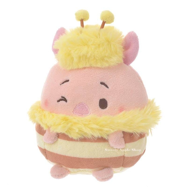 日本 Disney Store 迪士尼商店 限定  小熊維尼家族  小豬 蜜蜂版 ufufy 玩偶娃娃 (S)