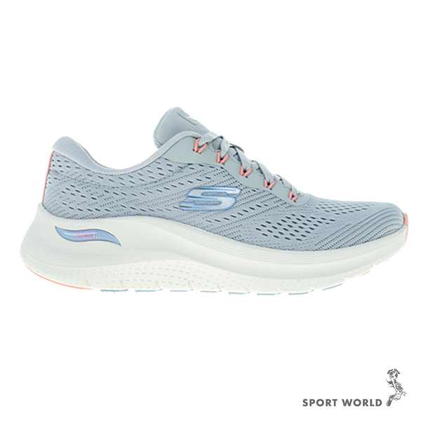 Skechers 女鞋 慢跑鞋 避震 厚底 ARCH FIT 2.0 灰白【運動世界】150051LGMT