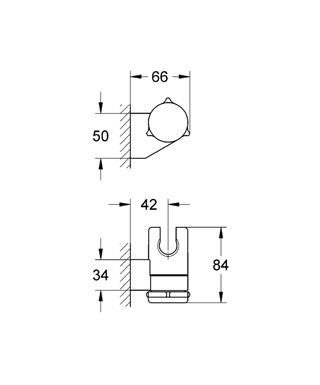 【麗室衛浴】德國GROHE 28623 蓮蓬頭用 可調式掛杯 product thumbnail 2