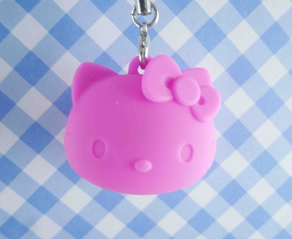 【震撼精品百貨】Hello Kitty 凱蒂貓~KITTY手機吊飾-矽膠吸盤-桃色