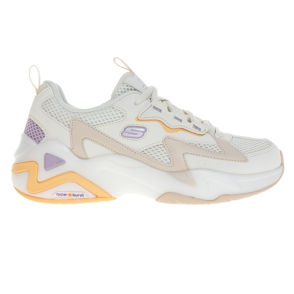 Skechers 休閒鞋 D Lites Hyper Burst 女 米白 固特異大底 老爹鞋 896178NAT