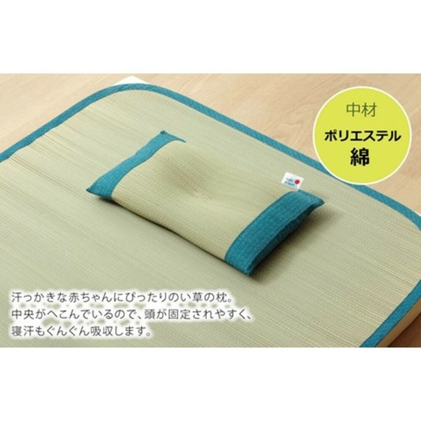 日本製兒童午睡枕 IKEHIKO 九州藺草 兒童 抗菌 涼枕 吸汗 異味清除 午休 學校 富士通販兒童涼感蓆 product thumbnail 4