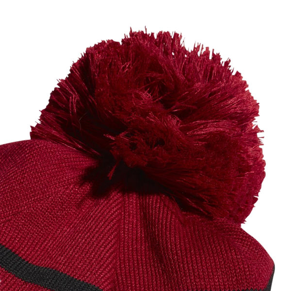 Adidas Woolie 毛帽 酒紅 毛球 毛帽 男 女 字母 毛帽 Pompom 保暖 聖誕禮物 ED0241