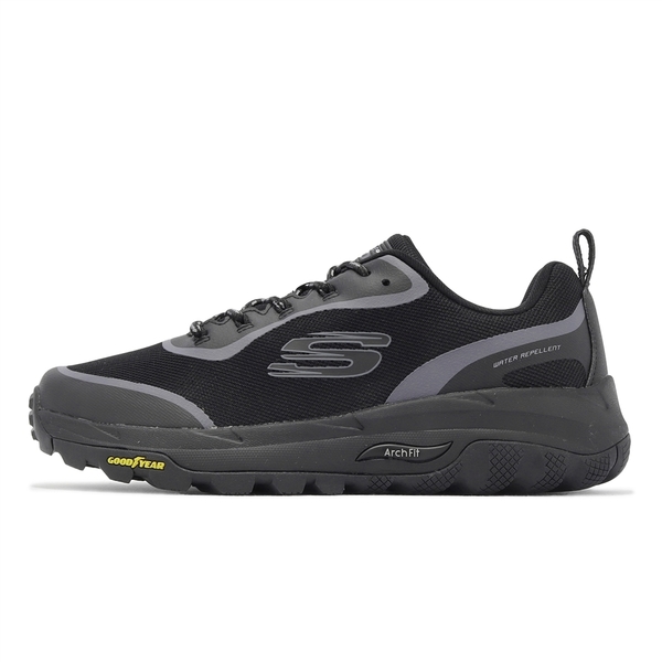 SKECHERS Arch Fit Skip Tracer 男鞋 黑 防潑水 避震 固特異橡膠大底 戶外 健走 237510BBK【KAORACER】 product thumbnail 2