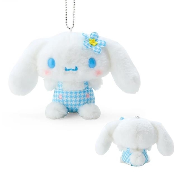 【震撼精品百貨】大耳狗_Cinnamoroll~日本Sanrio三麗鷗 大耳狗絨毛玩偶吊飾(復古千鳥格)*25967