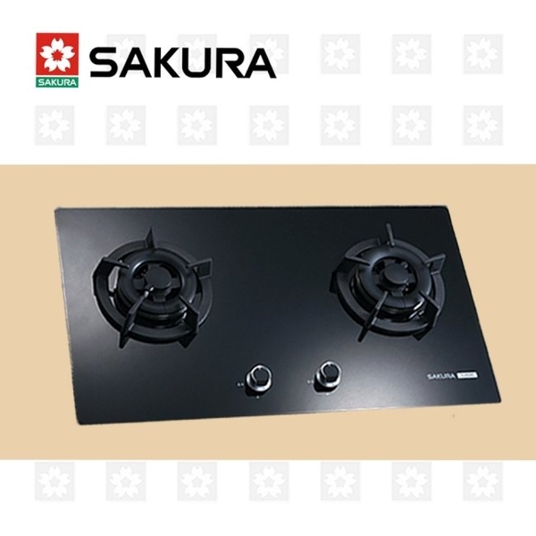 櫻花牌 SAKURA 黑色二口小面板易清檯面爐 G-2522GB 限北北基送原廠安裝 (不含林口 三峽 鶯歌)