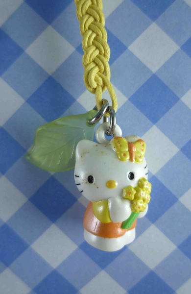 【震撼精品百貨】Hello Kitty 凱蒂貓~KITTY手機提帶-黃花蝴蝶