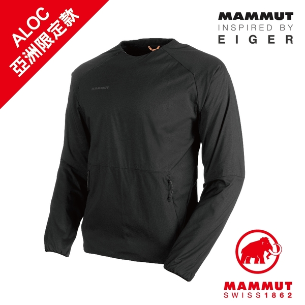 Mammut 長毛象 Seon IN Crew Neck AF Men 保暖長袖圓領衣 黑色 男款 #1013-00660(亞洲限定款)