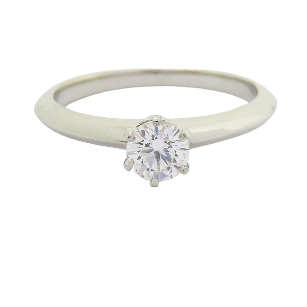 【二手名牌BRAND OFF】Tiffany & Co 蒂芬妮 Tiffany Setting 0.33CT 鑽石 PT950 鉑金戒指 product thumbnail 3