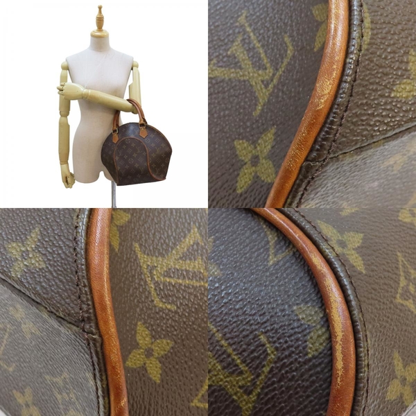 【二手名牌BRAND OFF】LOUIS VUITTON LV 路易威登 棕色 原花 塗層帆布 Ellipse 手提包 貝殼包 M51127 product thumbnail 8