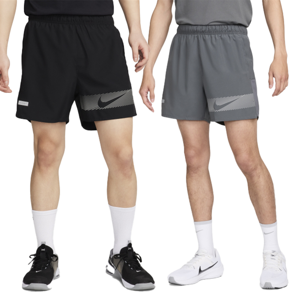 Nike 短褲 男裝 內裡三角 排汗 反光 黑/灰【運動世界】FN3049-010/FN3049-068 product thumbnail 2