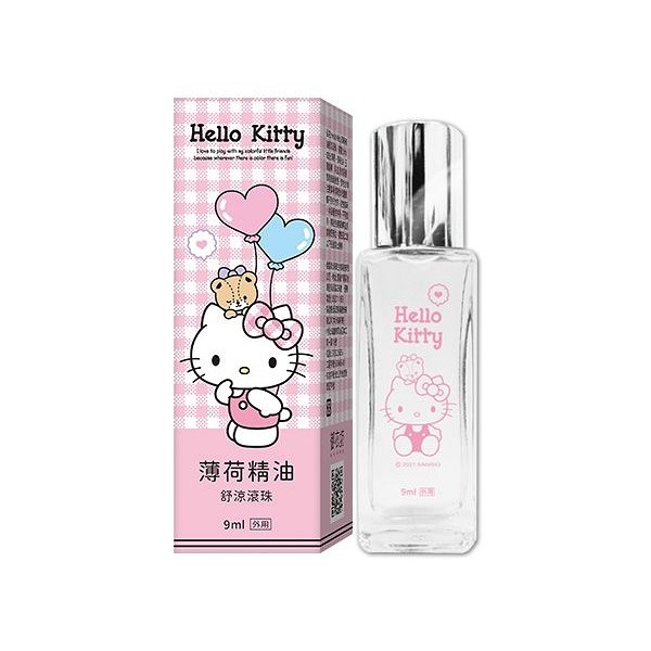 御衣坊 Hello Kitty 薄荷精油舒涼滾珠(9ml) 三麗鷗Sanrio授權【小三美日】