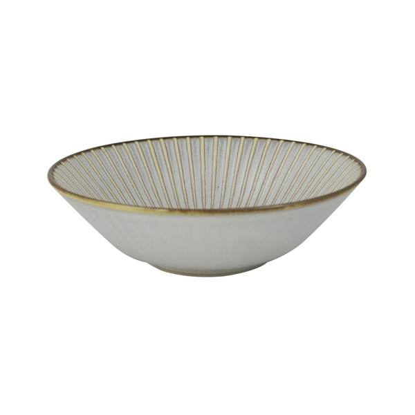 日本美濃燒 M-MODE 窯變釉 簡約十草紋 日本製 大飯碗 湯盤 product thumbnail 4