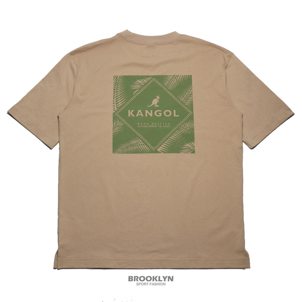 KANGOL 短袖 短T 卡其 刺繡小LOGO 方形印花 袋鼠 棉 男 (布魯克林) 6225101632 product thumbnail 2