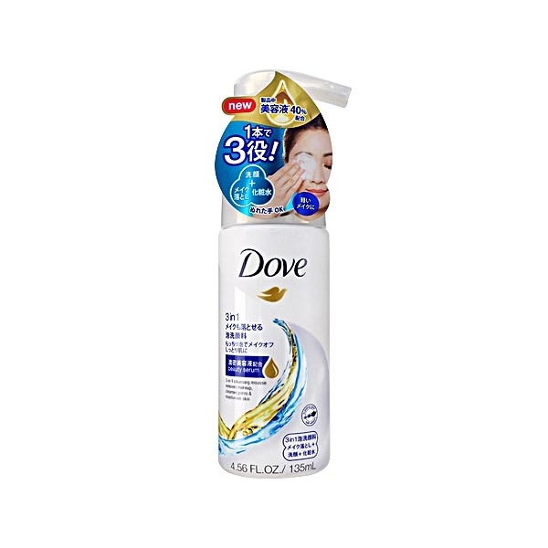 Dove 多芬 3合1潤澤卸妝潔面慕絲(135ml)【小三美日】D736914