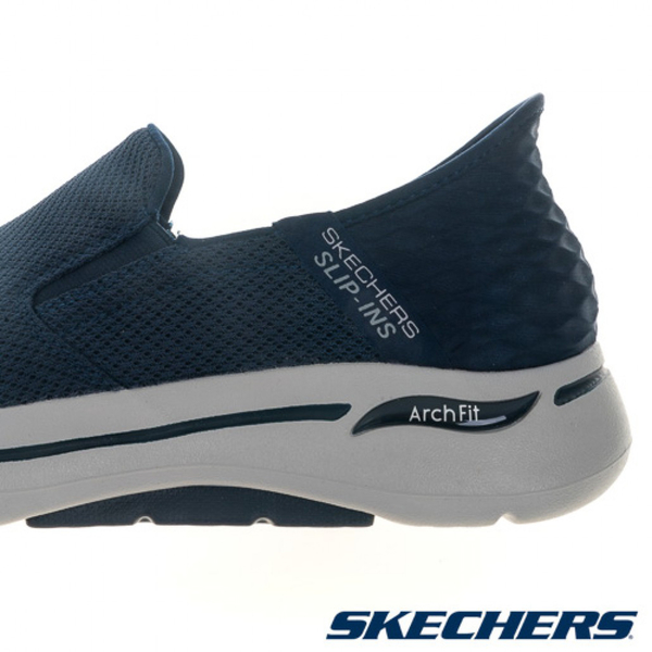 Skechers 男鞋 健走鞋 避震 GO WALK ARCH FIT 海軍藍【運動世界】216259NVY product thumbnail 7