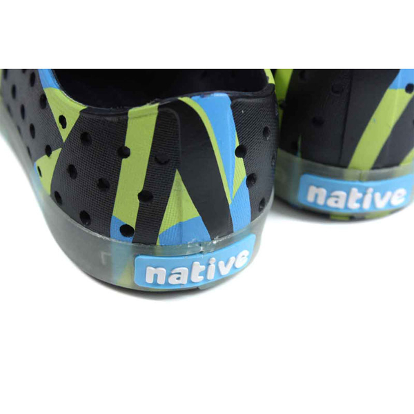 native 懶人鞋 洞洞鞋 黑/藍綠 小童 童鞋 15100103-8916 no099 product thumbnail 3
