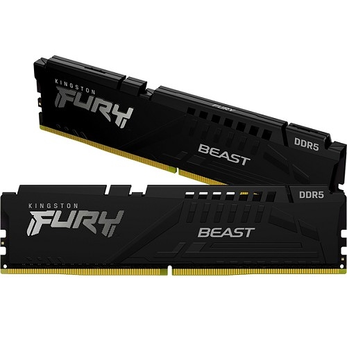 Kingston 金士頓 FURY Beast Black DDR5 CL36 6000 32GB(16Gx2) 桌機記憶體 KF560C36BBEK2-32