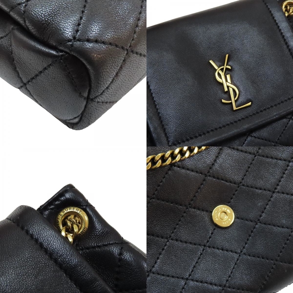 SAINT LAURENT 聖羅蘭 黑色 羊皮 Nolita Mini Shoulder Bag 單肩包 【二手名牌BRAND OFF】 product thumbnail 8