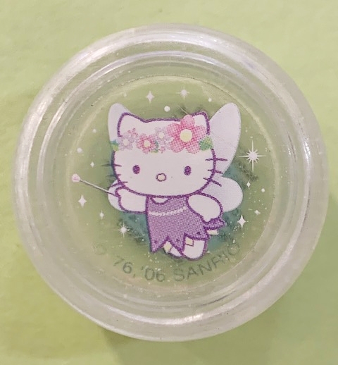 【震撼精品百貨】Hello Kitty 凱蒂貓-日本三麗鷗 kitty 小圓罐/收納盒-紫飛#15161