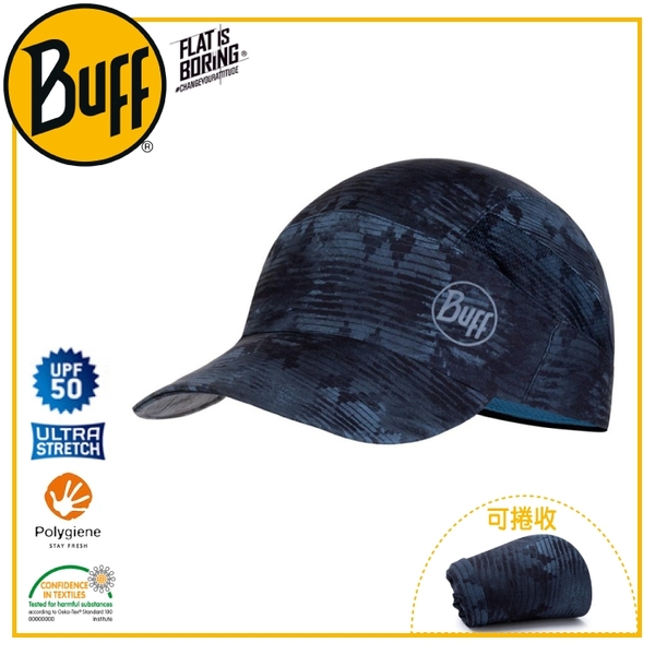 【BUFF 西班牙 可捲收健行帽 猶太藍石】119520/吸濕排汗/抑臭/慢跑帽/運動帽/防曬