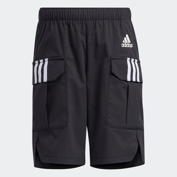 ADIDAS LB WV SHORT 童裝 中童 短褲 工裝風 三條線 黑【運動世界】GP0434 product thumbnail 2