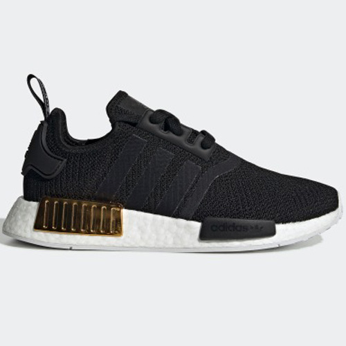 ADIDAS NMD_R1 女鞋 慢跑 休閒 BOOST 柔軟 支撐 黑 金【運動世界】EG6702