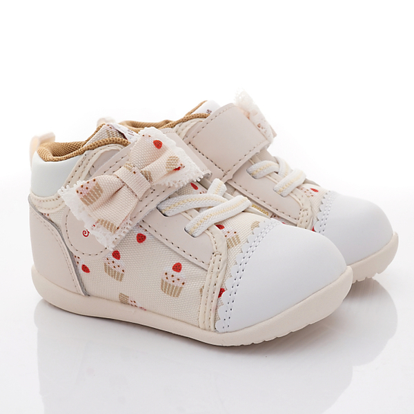日本Moonstar月星頂級童鞋赤子心系列高筒蛋糕圖案學步鞋1538米黃(寶寶段) product thumbnail 2