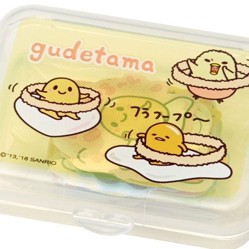 【震撼精品百貨】蛋黃哥Gudetama~Sanrio 蛋黃哥散裝貼紙組附收納盒(40枚入)#87535