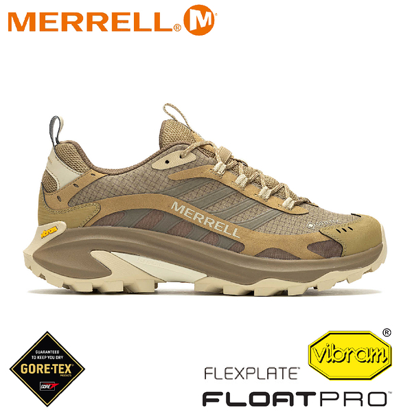 【MERRELL 美國 男 MOAB SPEED 2 GTX防水登山鞋《奶茶棕》】 ML037517/越野鞋/戶外鞋