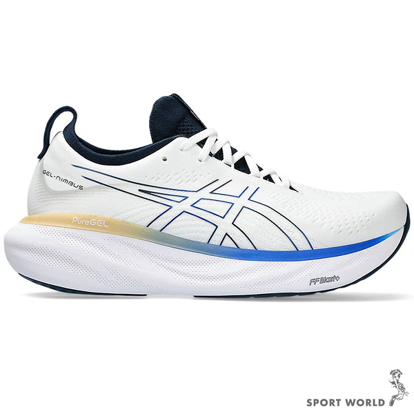 Asics 亞瑟士 男鞋 慢跑鞋 GEL-NIMBUS 25 白【運動世界】1011B547-104