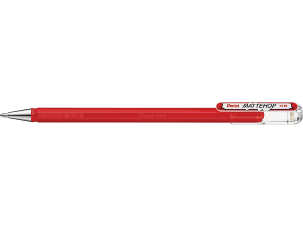 Pentel 飛龍 K110-V 1.0 高彩中性筆-紅
