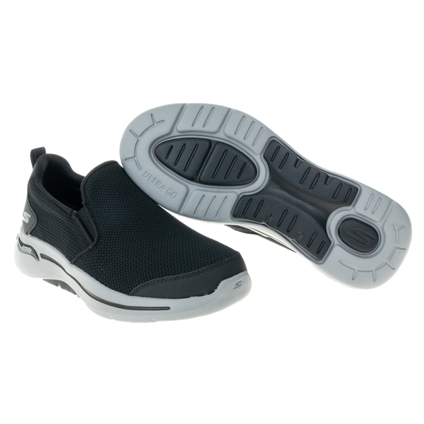 Skechers 健走鞋 Go Walk Arch Fit-Conference 男 深灰 套入式 216260BKGY 休閒鞋 product thumbnail 5