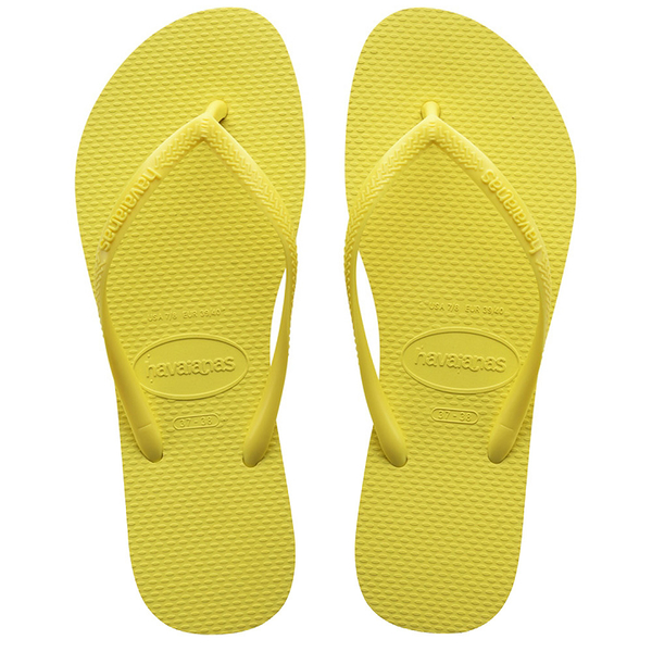 HAVAIANAS 哈瓦仕 SLIM 黃 基本款 人字拖 夾腳拖 女 40000301732W