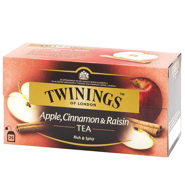 英國唐寧茶 TWININGS-異國香蘋茶包 APPLE，CINNAMON&RAISIN 2g*25入/盒-【良鎂咖啡】