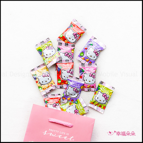 Hello Kitty 造型水果軟糖(600g約112顆) 謝客喜糖 迎賓擺桌 生日分享 凱蒂貓 糖果