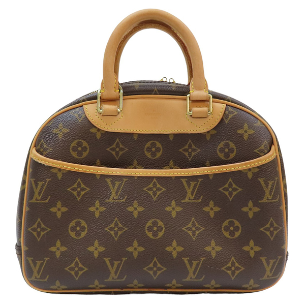 【二手名牌BRAND OFF】LOUIS VUITTON 路易威登 棕色 原花 PVC塗層帆布 Trouville 手提包 M42228