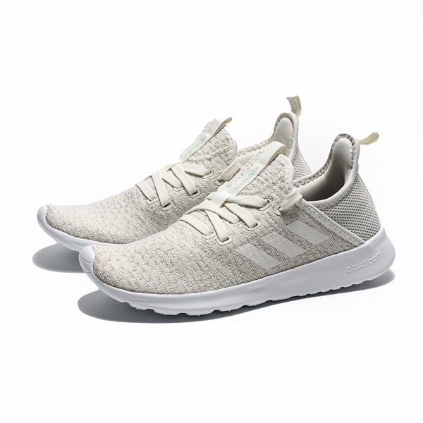 ADIDAS CLOUDFOAM PURE 米白編織襪套式透 