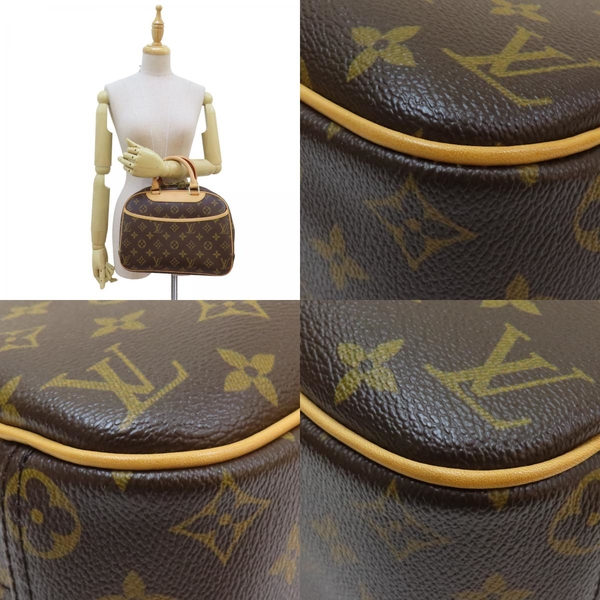 【限定張小姐購買】LOUIS VUITTON LV 路易威登 棕色 原花帆布 Trouville 小珍包 手提包 (缺鑰匙) product thumbnail 9